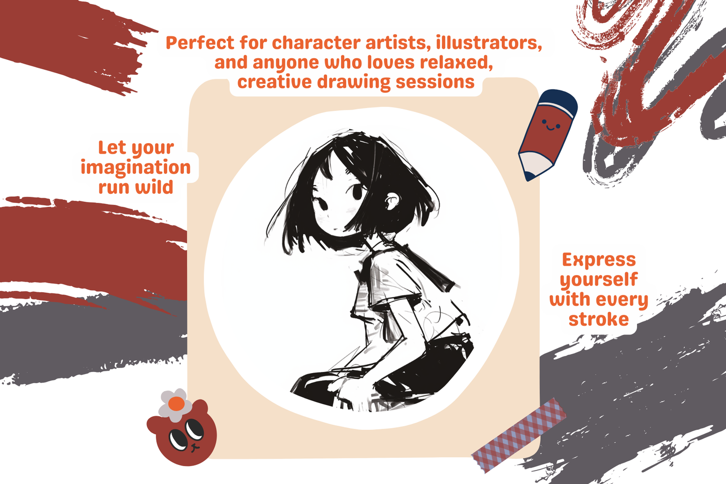 Sketch and Doodle Brushes – 40 Procreate Pencil Brushes - Cozy Brushery