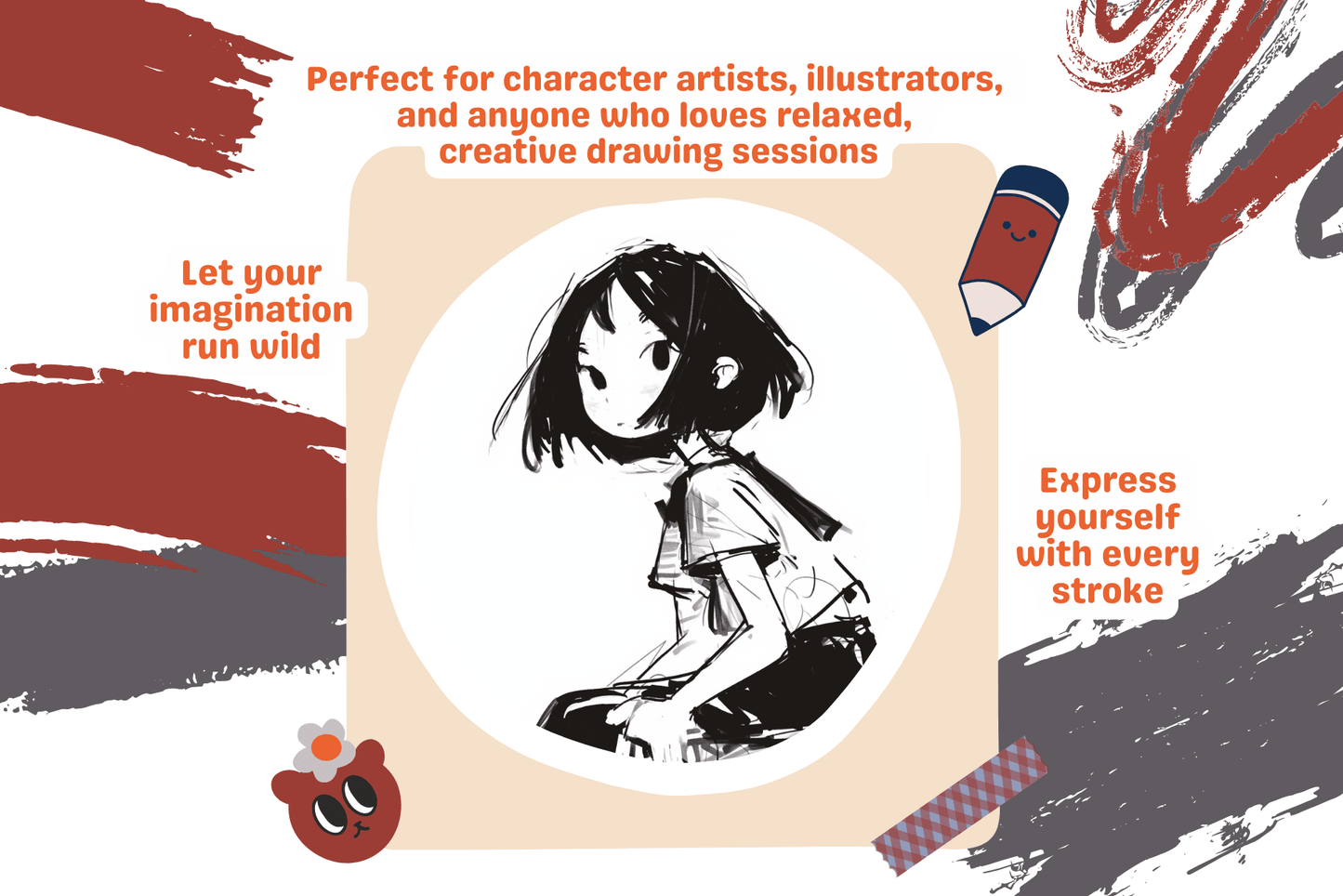 Sketch and Doodle Brushes – 40 Procreate Pencil Brushes - Cozy Brushery