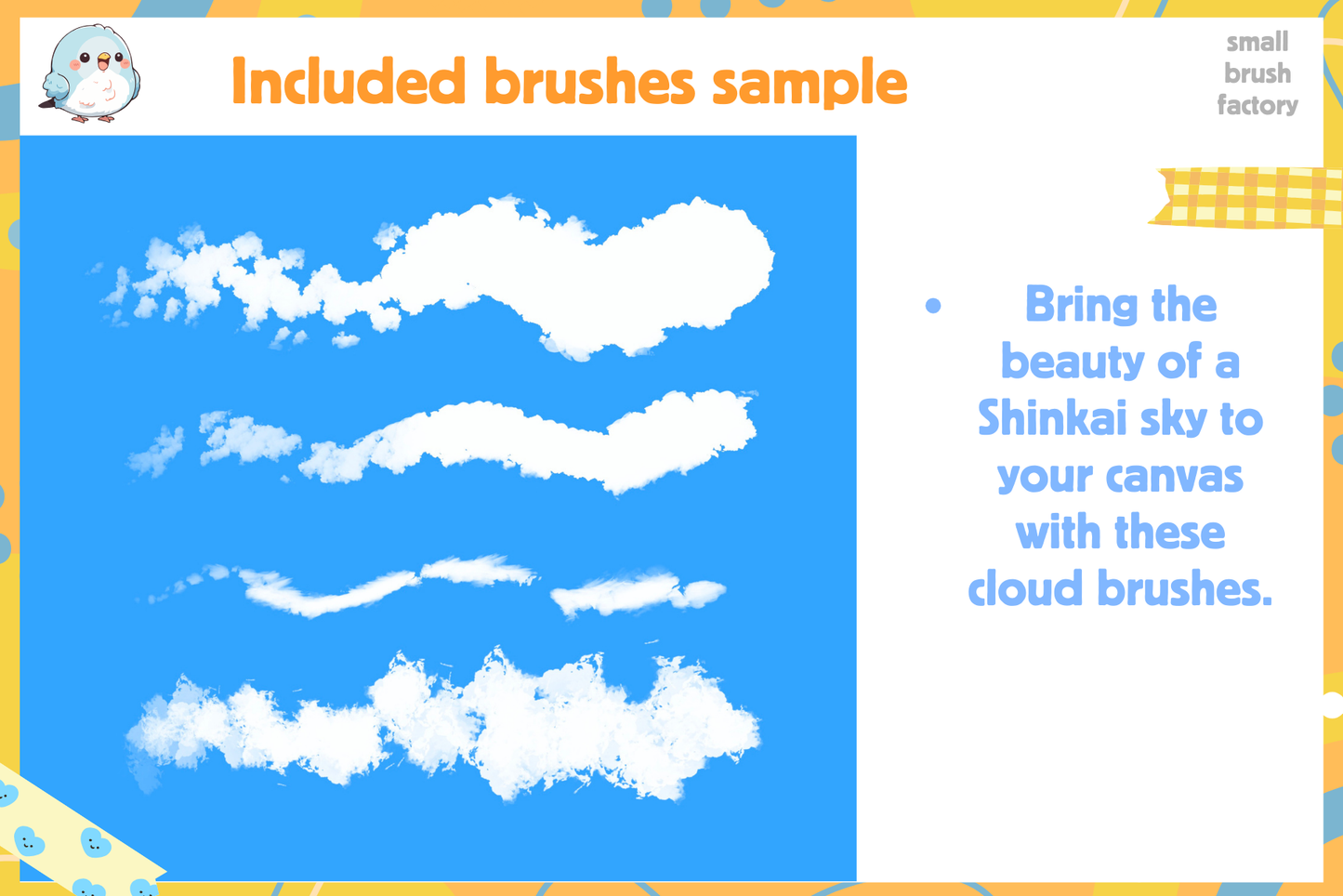 Sky Dreamscape Collection – 24 Procreate Cloud Brushes - Cozy Brushery
