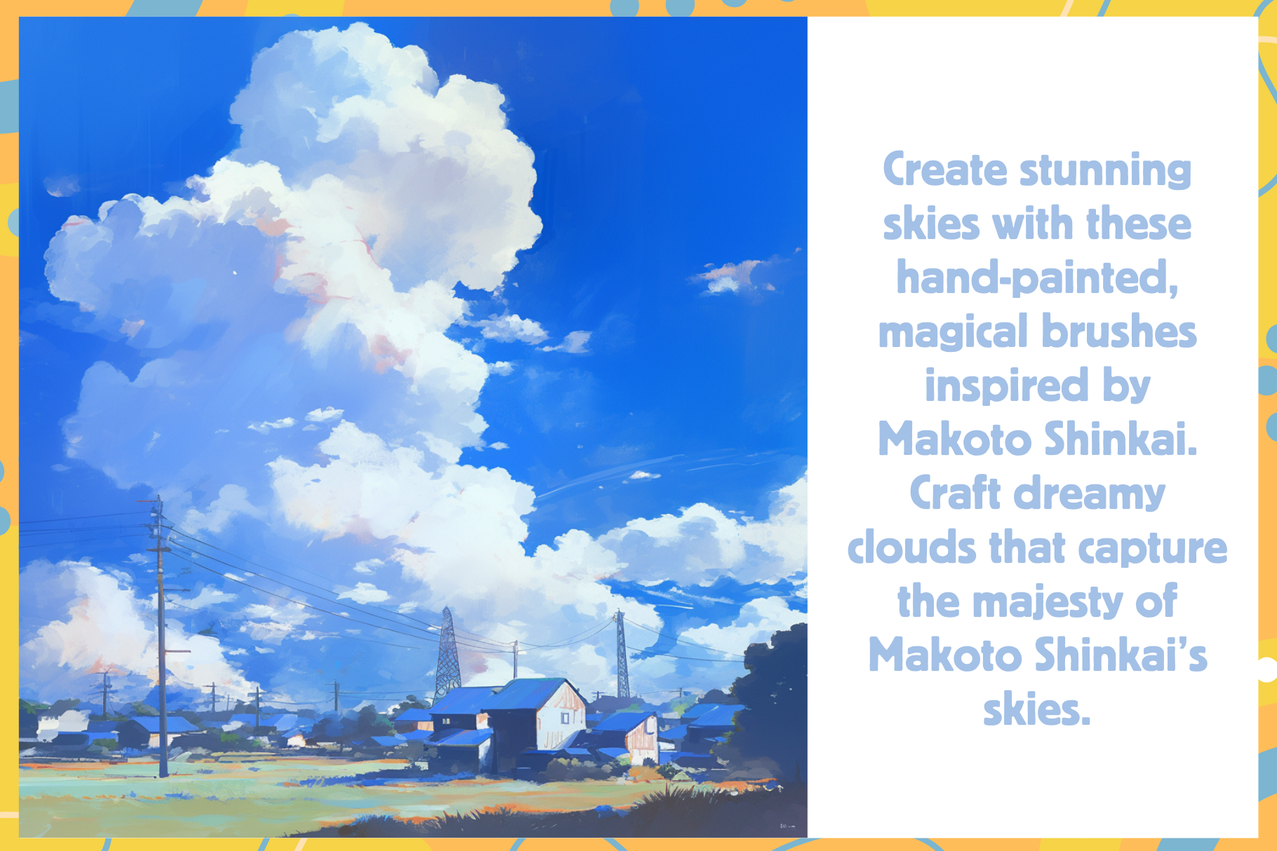 Sky Dreamscape Collection – 24 Procreate Cloud Brushes - Cozy Brushery