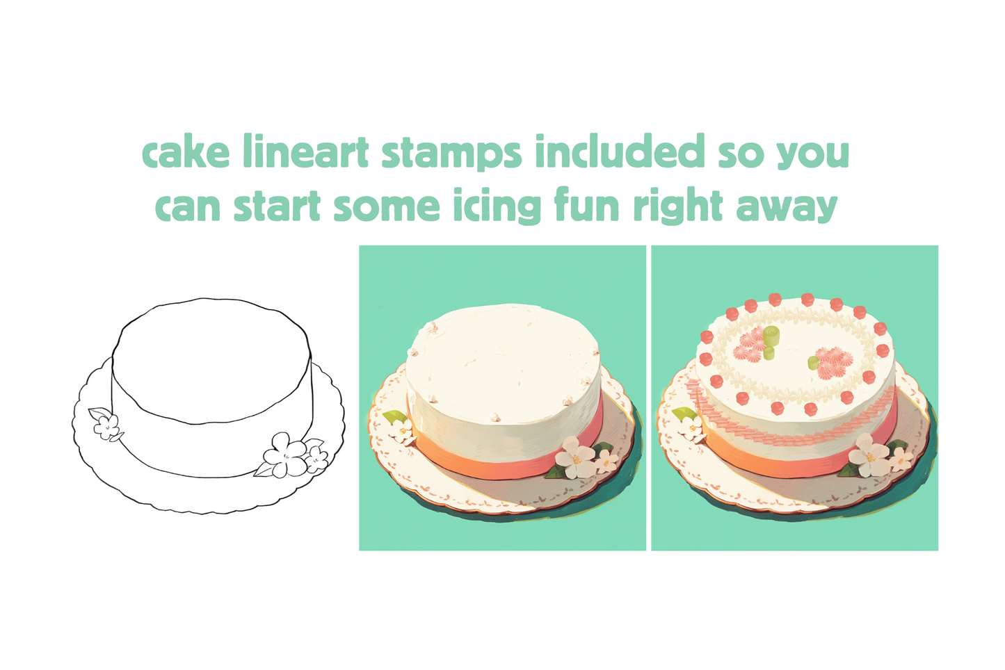 Sweet Frosting Fun – 74 Procreate Brushes for Cake Art - Cozy Brushery