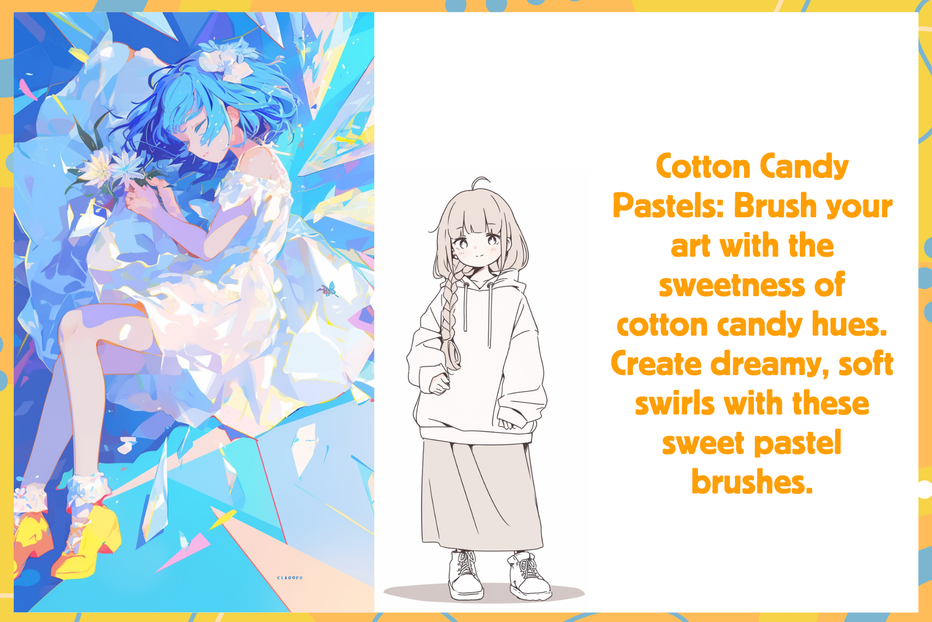 Sweet Pastel Dream Crayons & Pencils - 18 Brushes Set - Cozy Brushery