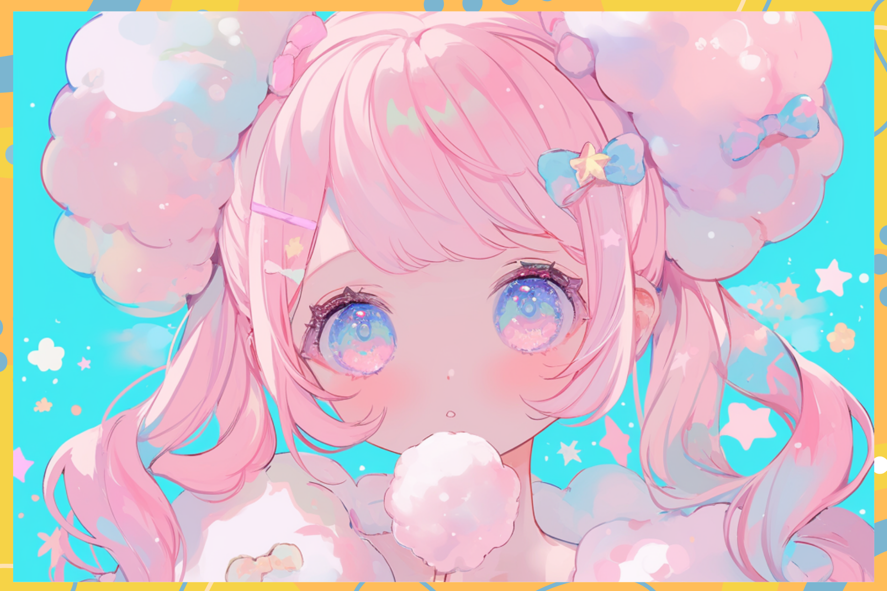 Sweet Treats Pack – 5 Cotton Candy & 2 Frosting Procreate Brushes for Fluffy Art & Soft Textures - Cozy Brushery