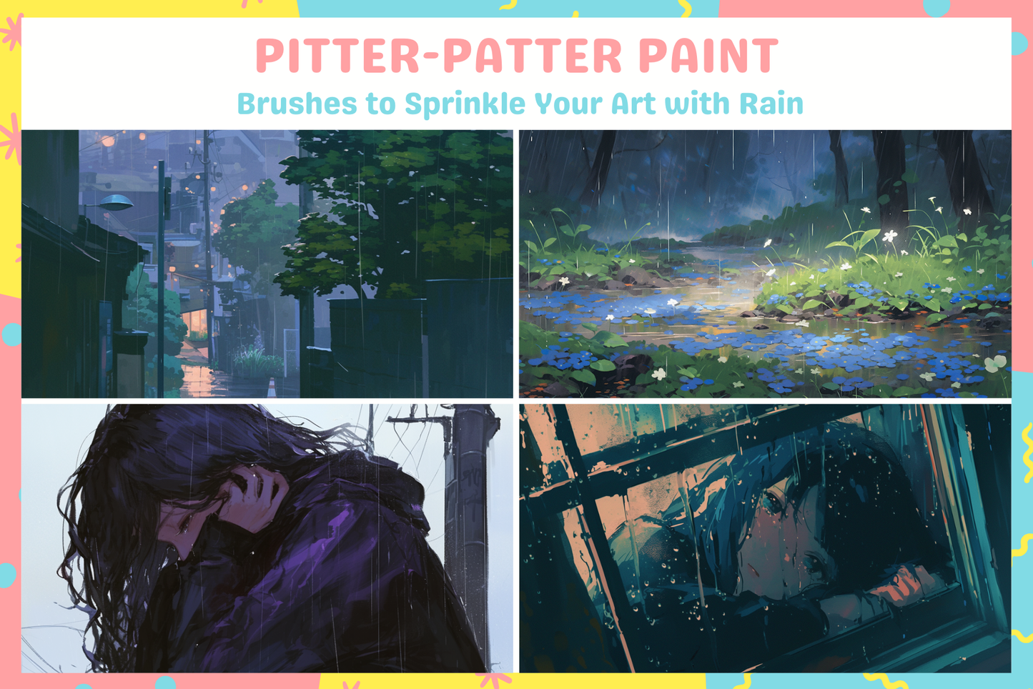 Thunderstorm Symphony Brush Set for Procreate Effects - Cozy Brushery