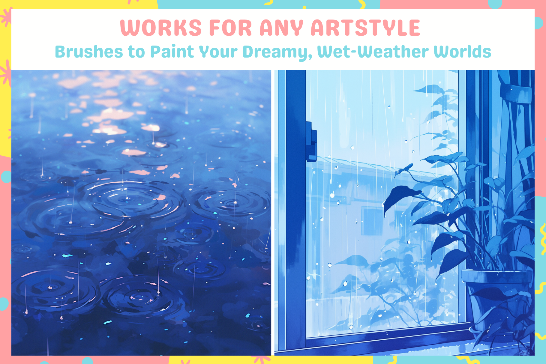 Thunderstorm Symphony Brush Set for Procreate Effects - Cozy Brushery