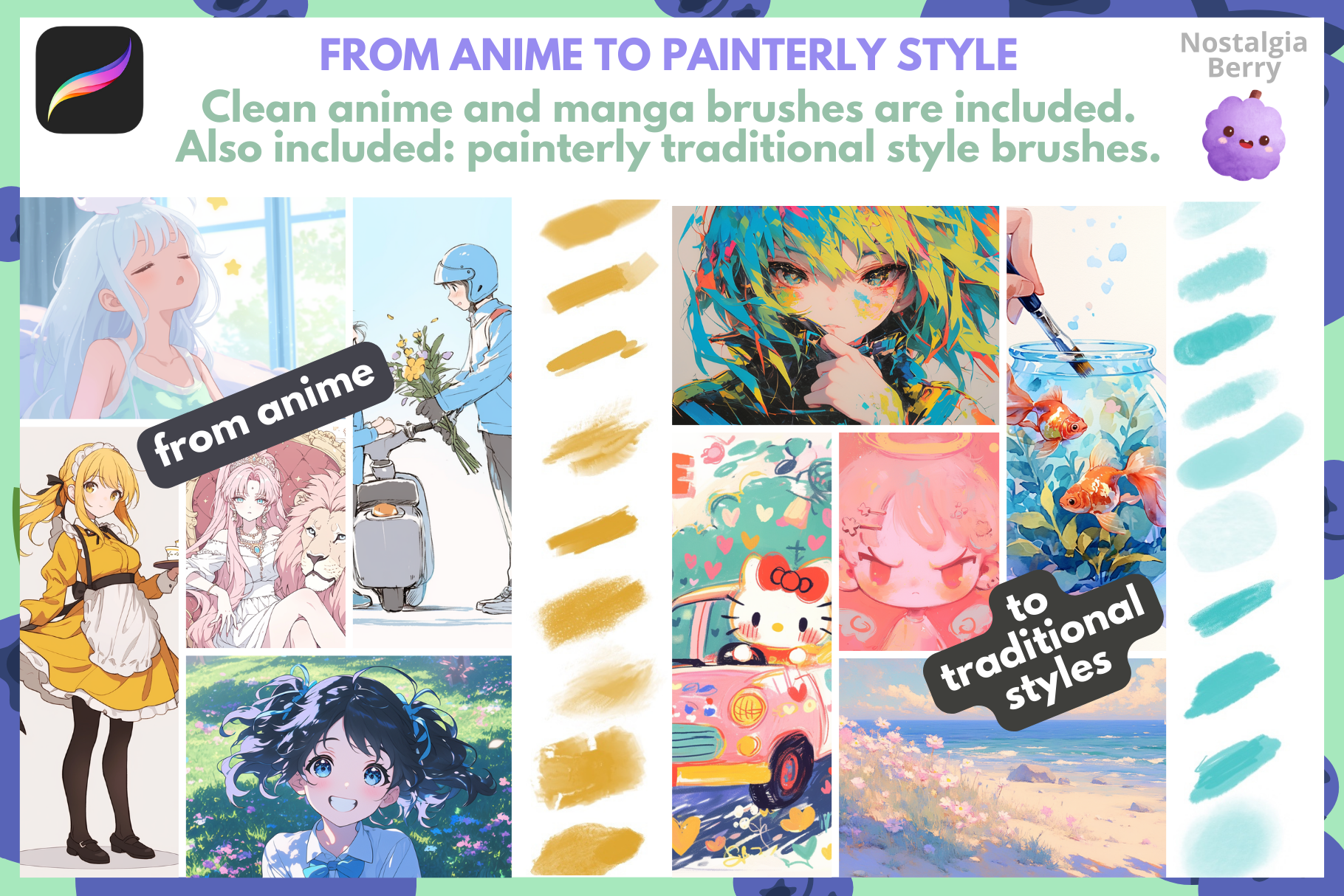 Ultimate Anime and Manga Brush Bundle 3500 Procreate Brushes - Cozy Brushery