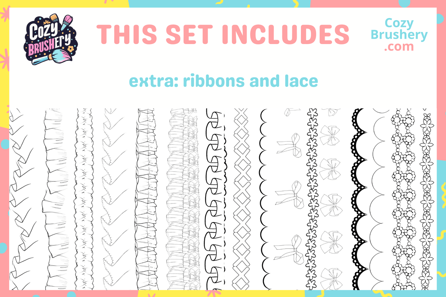 Ultimate Frill Brush Collection for Dresses and Skirts - Cozy Brushery