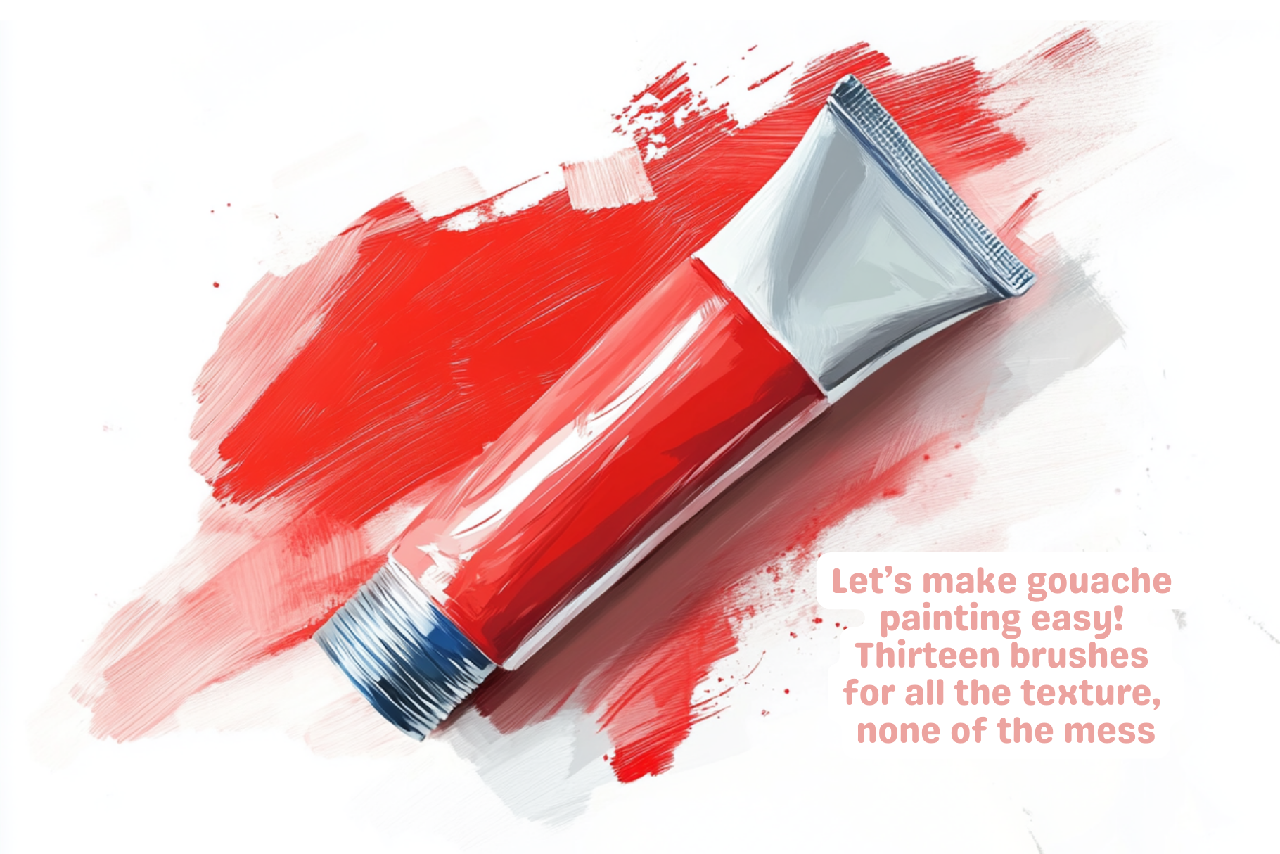 Ultimate Gouache Brush Set for Procreate 13 Brushes - Cozy Brushery