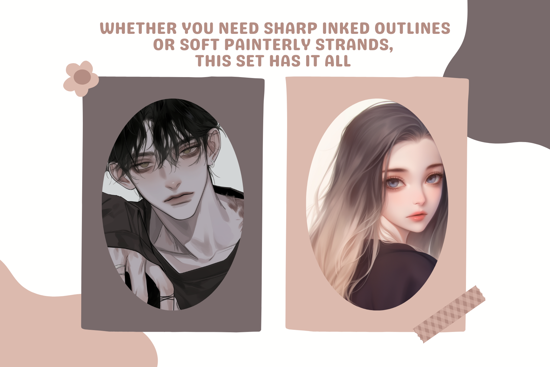 Ultimate Hair Studio – 31 Procreate Brushes for Anime, Manga & Realistic Hair Art - Cozy Brushery