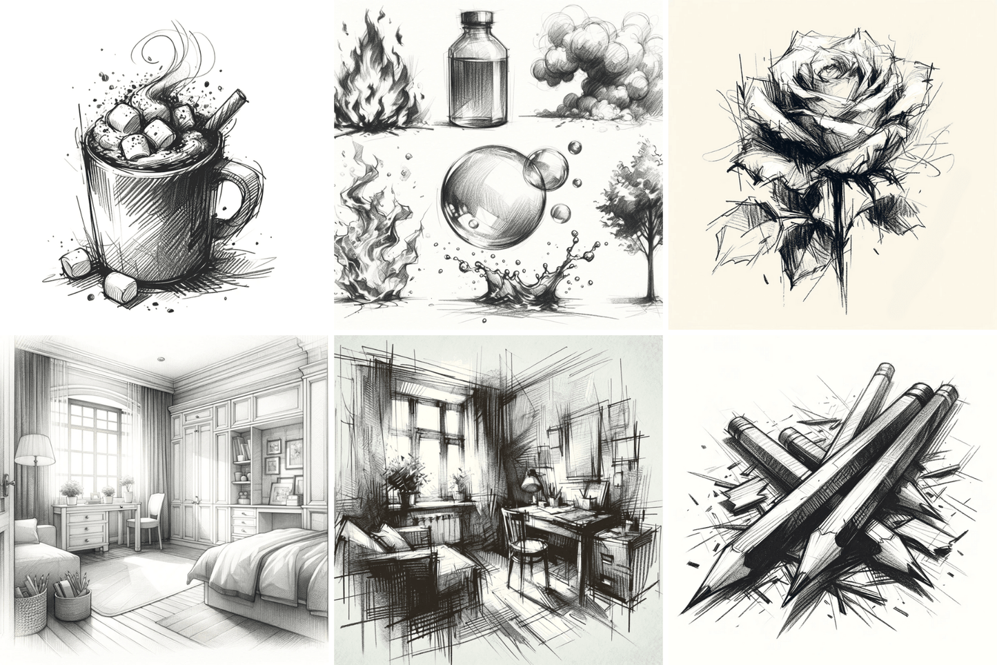 Ultimate Pencil Paper Texture Brushes for Procreate - Sketch, Hatching, Lineart, 81 Brushes, 28 Textures, 24 Papers, Sketching Essentials - Cozy Brushery