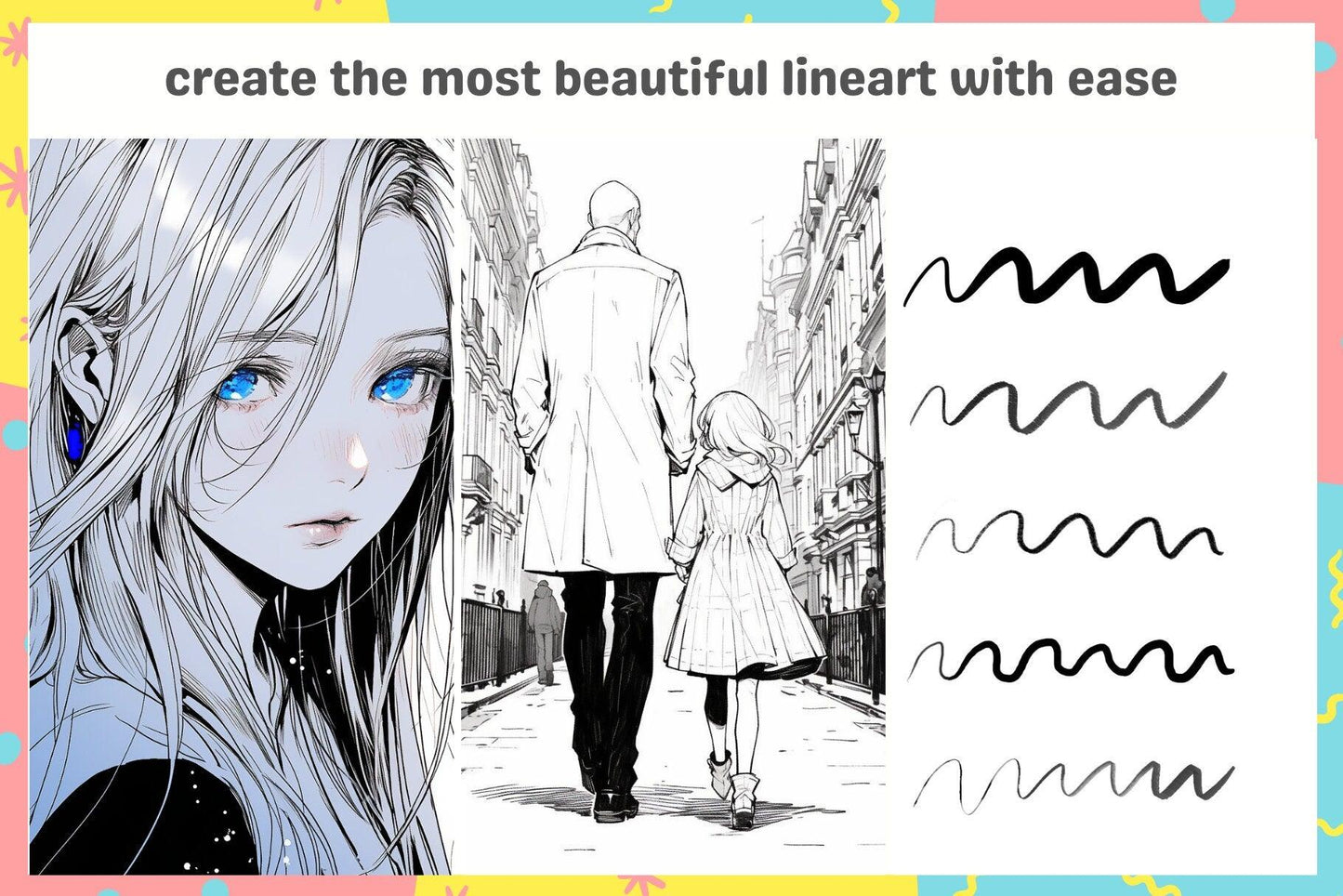 Essential Easy Procreate Beginner Brush Pack - 53 Brushes for Characters & Backgrounds for Anime, Manga, Comic, Realism, Watercolor, Gouache - Cozy Brushery