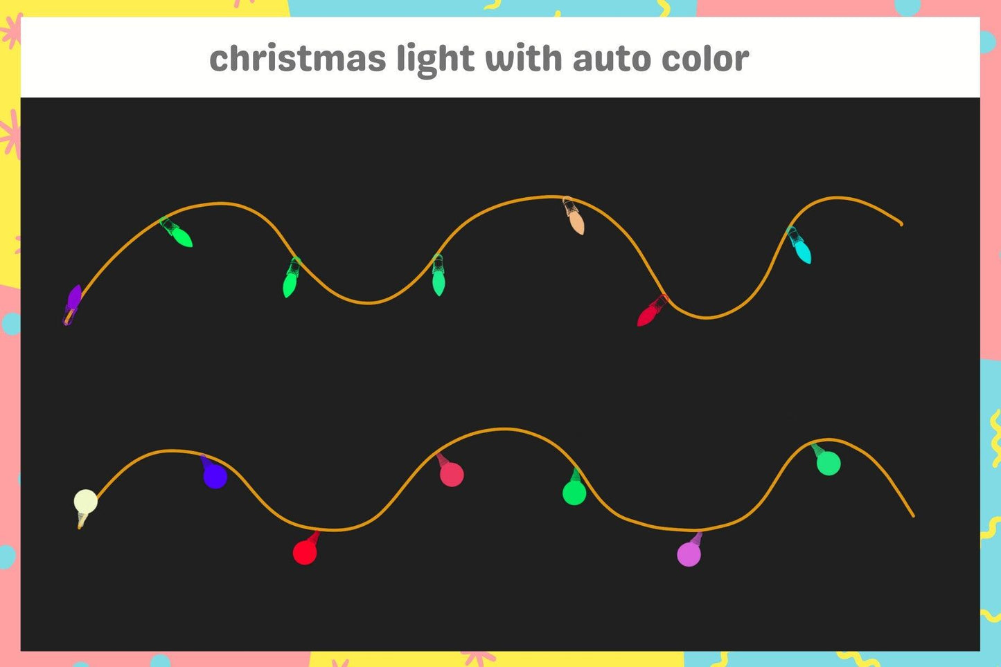 New Year Celebration Party Procreate Brush Pack - Sparklers, Confetti, Fireworks, Christmas Lights, 13 Brushes - Cozy Brushery