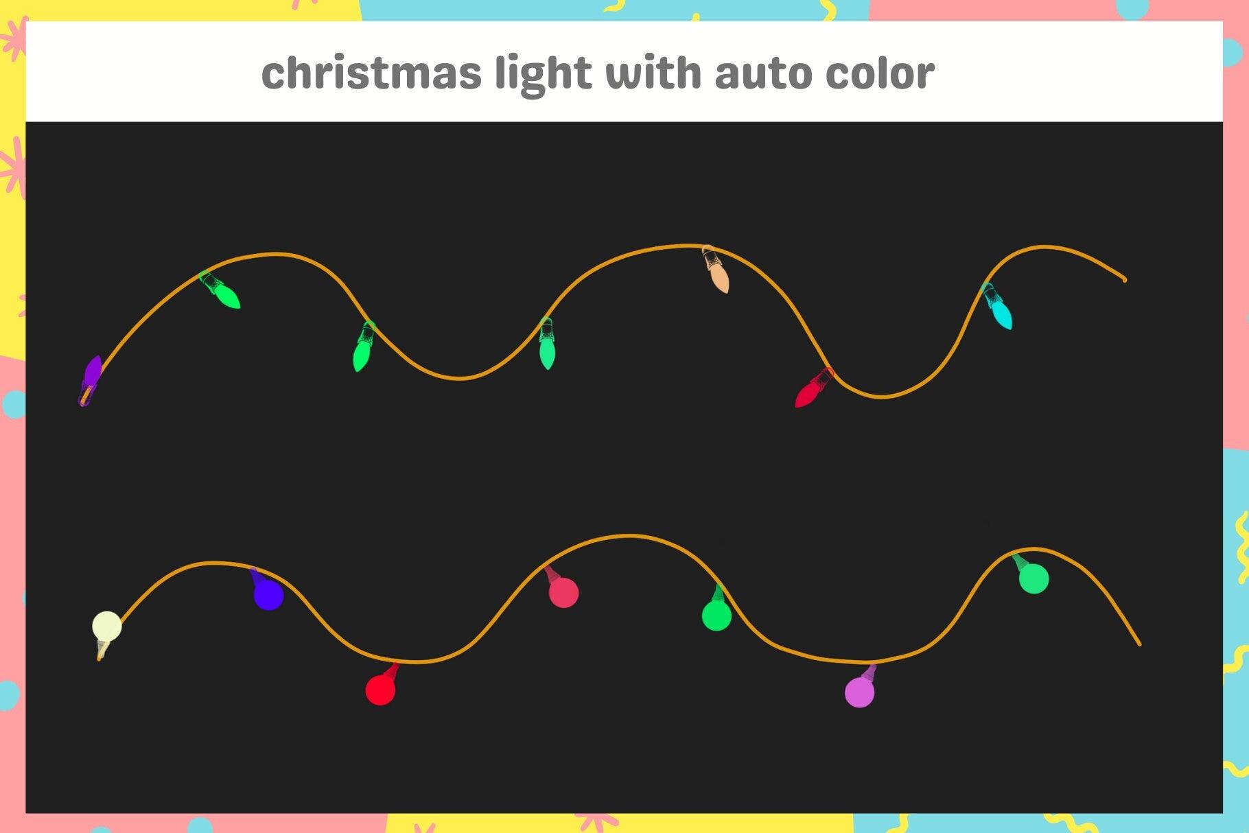 New Year Celebration Party Procreate Brush Pack - Sparklers, Confetti, Fireworks, Christmas Lights, 13 Brushes - Cozy Brushery