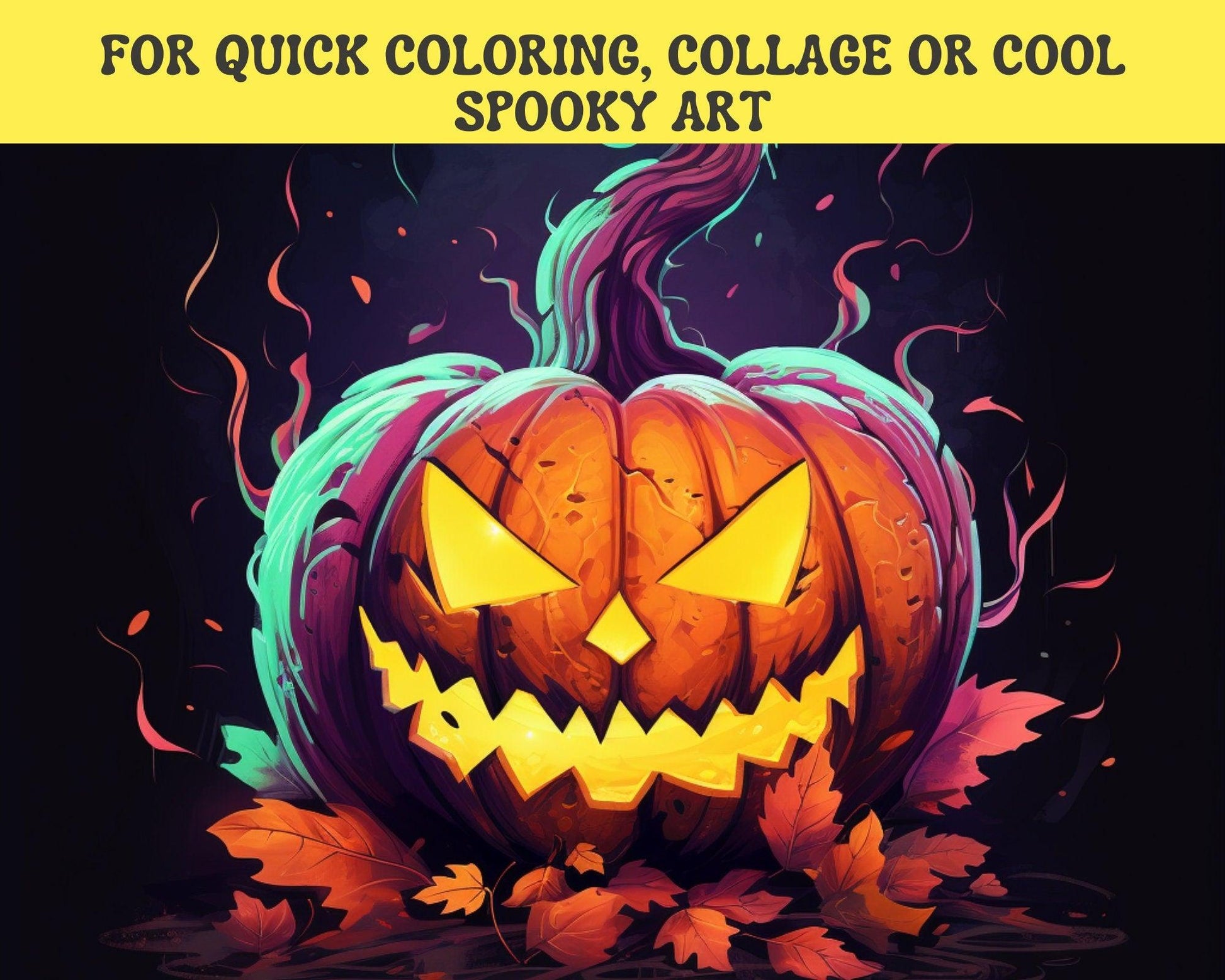 Procreate Halloween Brushes - Cute little pumpkin stamps - Scary spooky Tattoo Reference - Cozy Brushery