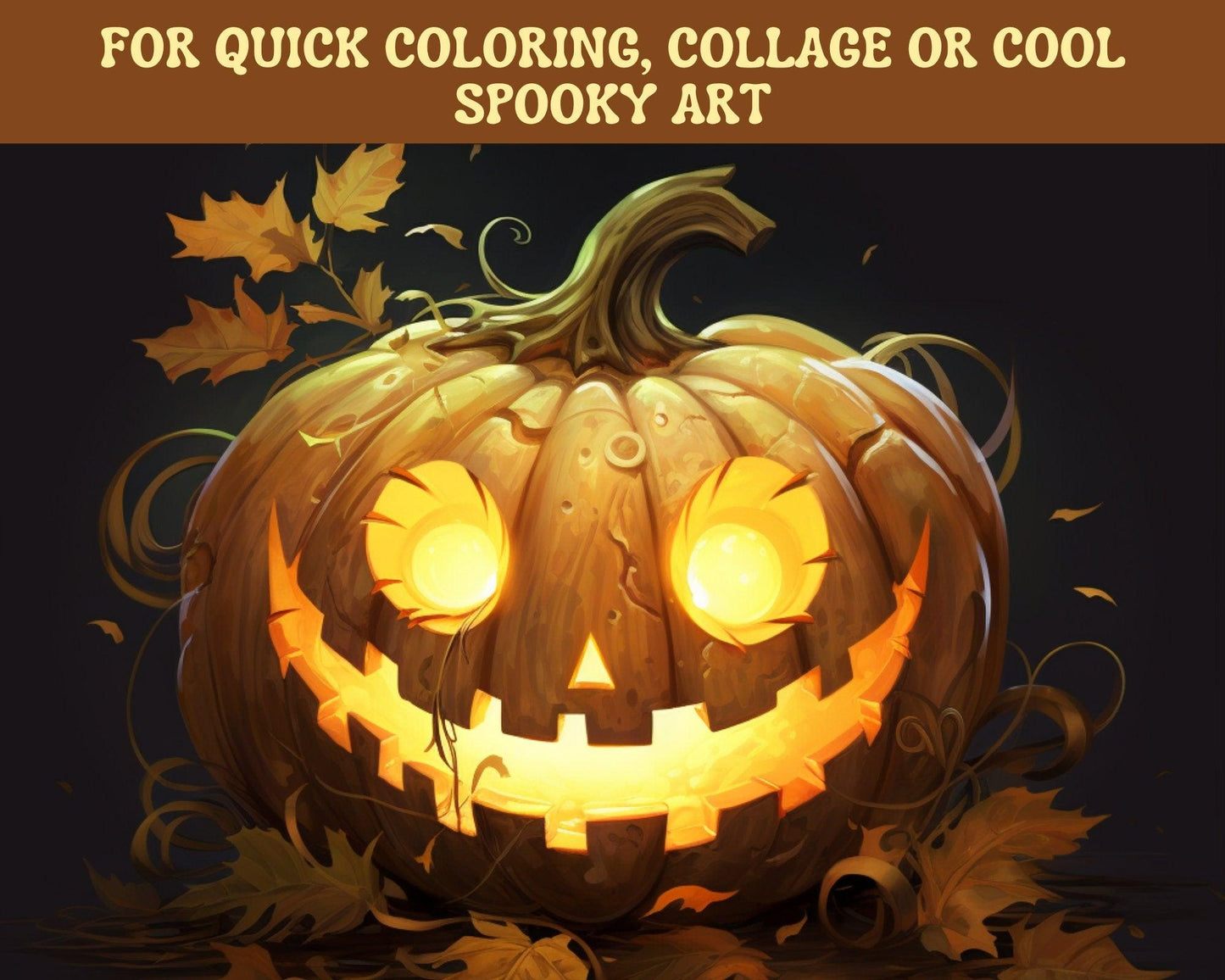 Procreate Halloween Brushes - Cute little pumpkin stamps - Scary spooky Tattoo Reference - Cozy Brushery