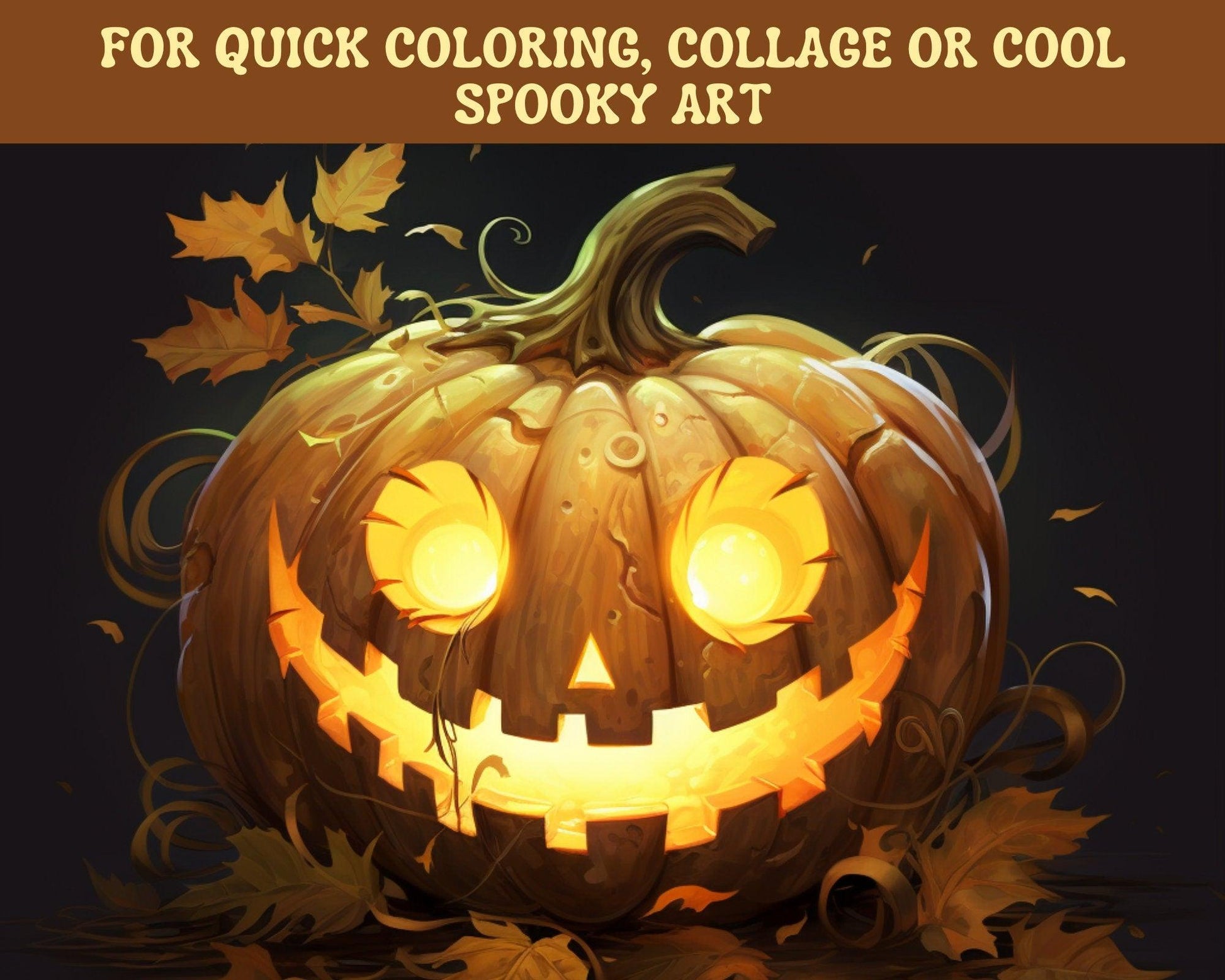 Procreate Halloween Brushes - Cute little pumpkin stamps - Scary spooky Tattoo Reference - Cozy Brushery