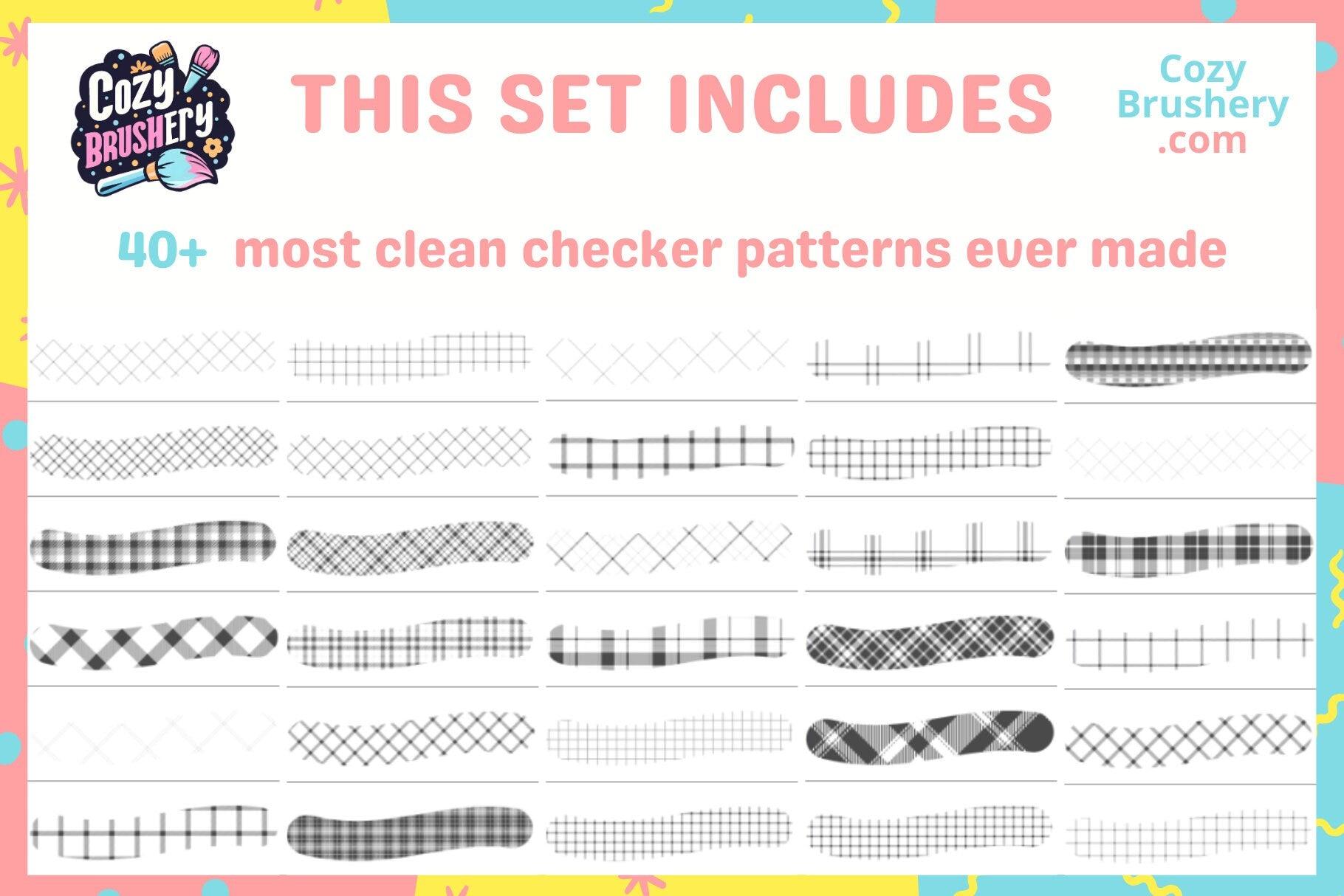 Procreate Patterns Seamless, Textures, Halftones, Fabric, Chinese Patterns, Manga Tones - ENTIRE COLLECTION BUNDLE+free future updates - Cozy Brushery