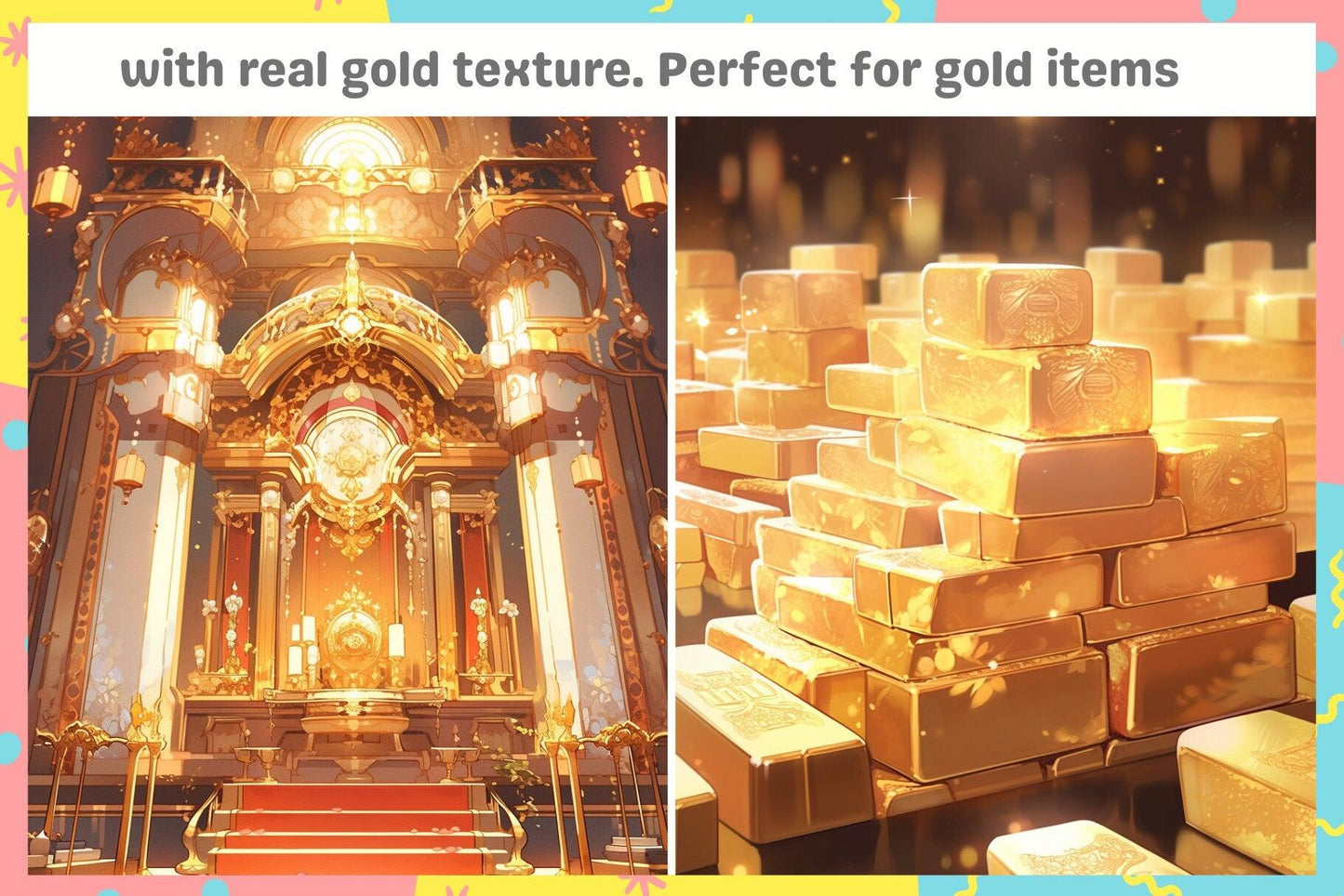 Ultimate Gold Brush Collection for Procreate - 35 Realistic Textured Brushes for All Art Styles - Cozy Brushery