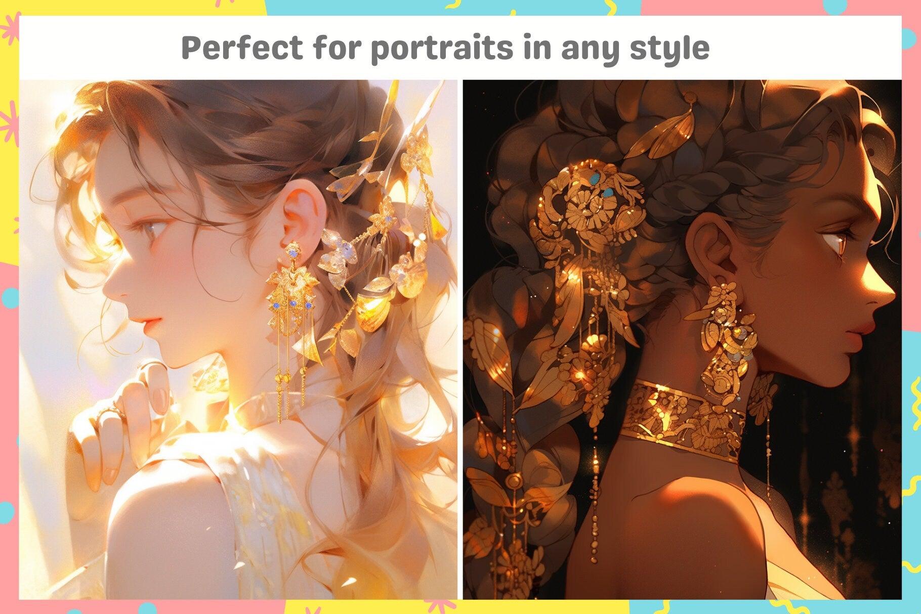 Ultimate Gold Brush Collection for Procreate - 35 Realistic Textured Brushes for All Art Styles - Cozy Brushery