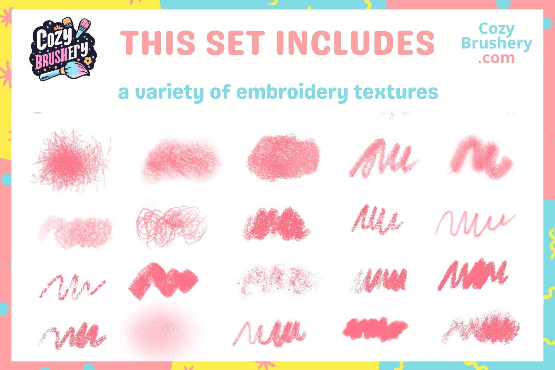 Versatile Crayon Brush Set - 55 Procreate Crayon Textures for All Art Styles, Oil Pastels, Chalky, Wax - Cozy Brushery
