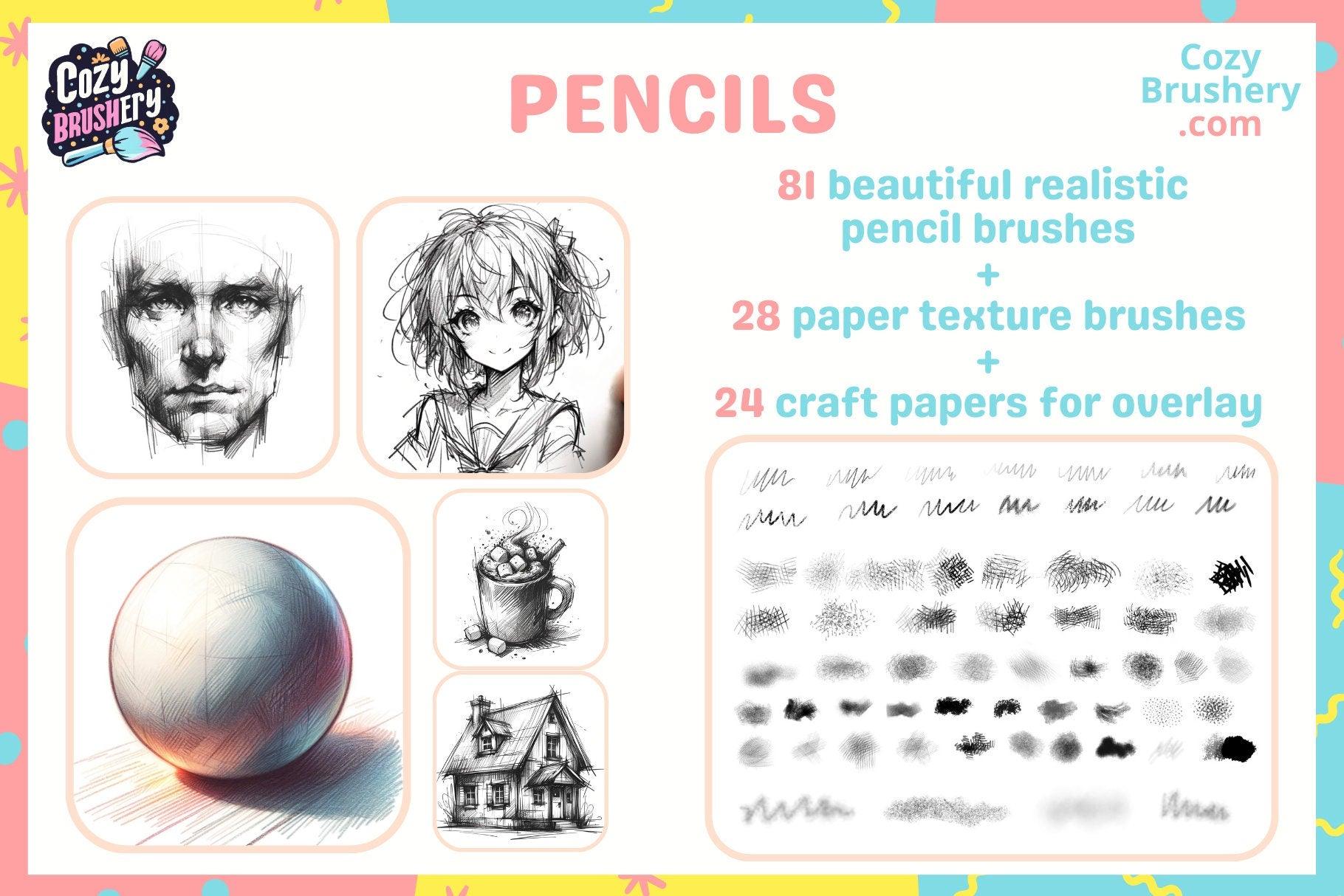 Ultimate Perfect Painter Procreate Brush Set - Oil, Chalk, Crayon, Nature, Pencil, Watercolor, Lineart - Cozy Brushery