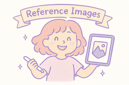 Using Reference Images and Canvas Guides in Procreate
