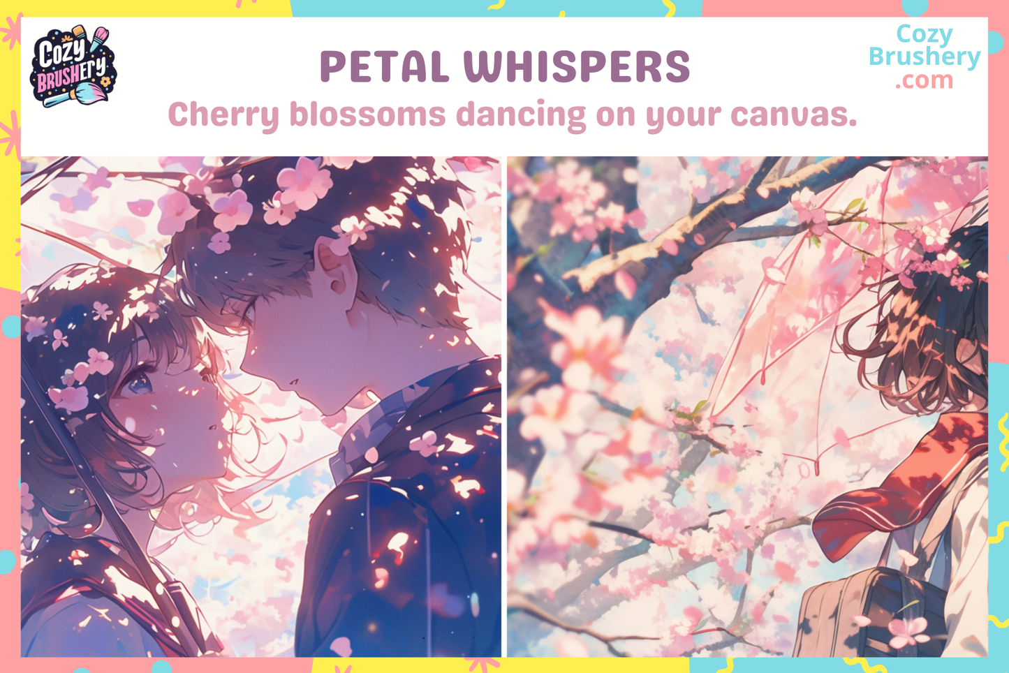 Procreate Brushes: Sakura Cherry Blossom Bliss, 64 Enchanting Petal and Flower Brushes and Stamps for Dreamy Artworks