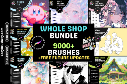 Procreate Brushes Mega Bundle: Ultimate Cozy Brushery Collection