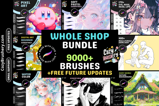Procreate Brushes Mega Bundle: Ultimate Cozy Brushery Collection