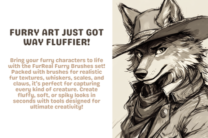 Procreate Furry Brushes MaxPack