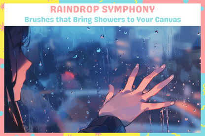 Thunderstorm Symphony: Ultimate Rain & Thunder Procreate Brush Set, Window and Ground Effects