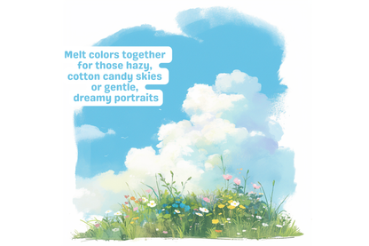 Procreate Soft Pastel Paradise Brushes, Perfect for Aesthetic Art and Cotton Candy Creations, Anime, Manga Style