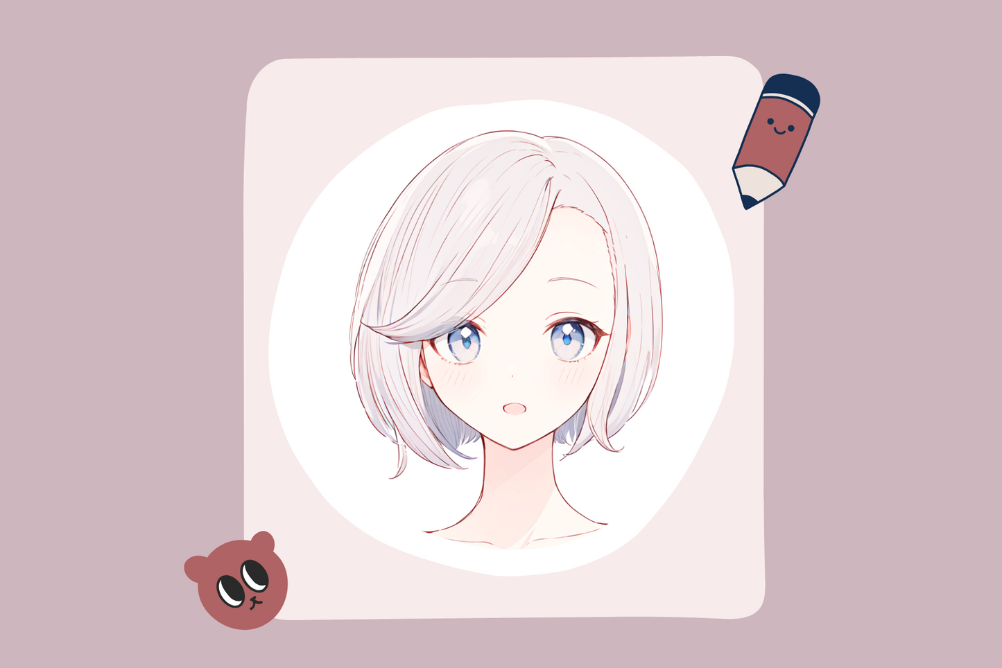 Procreate Stamps: Anime Girl Hair Heaven, 45 Stamps for Color Practice and Quick Art