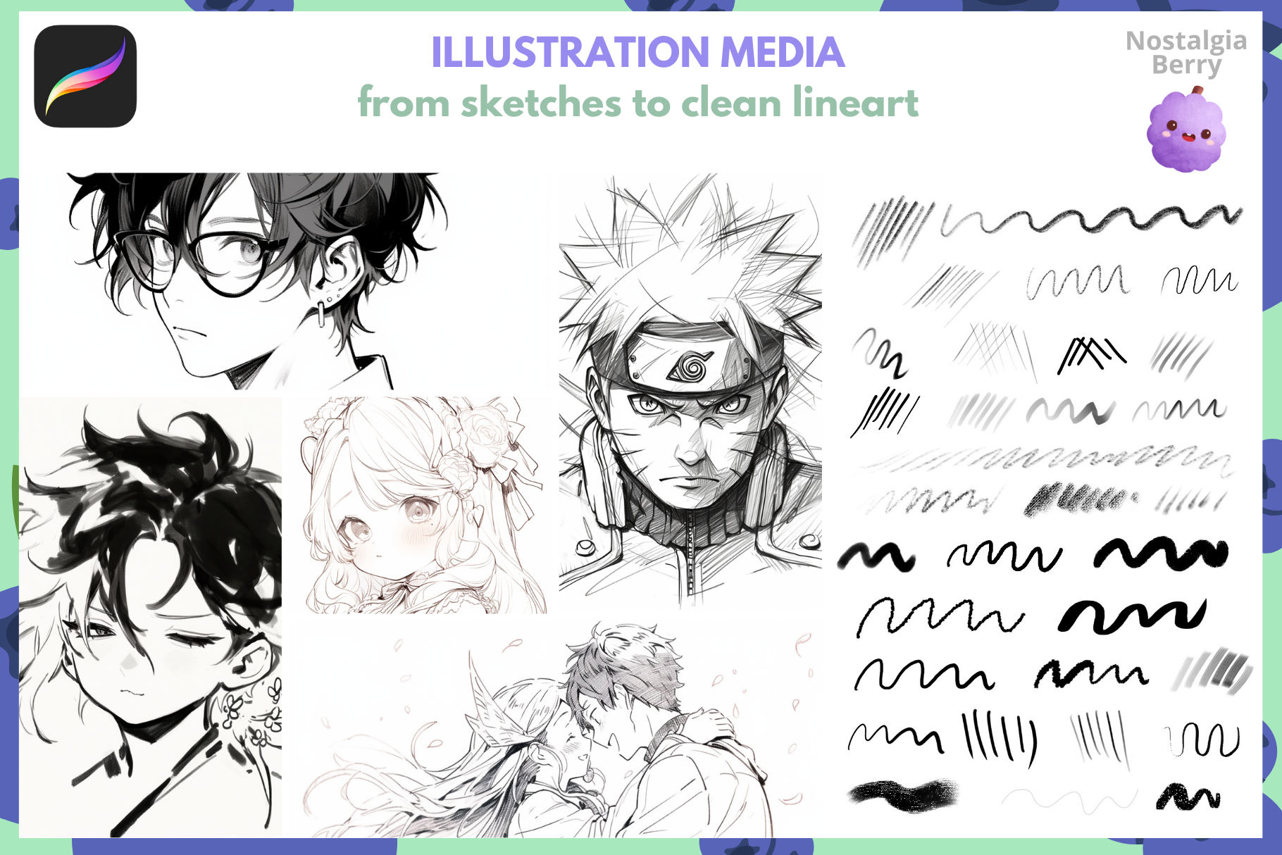 Ultimate Anime and Manga Brush Bundle 3500 Procreate Brushes - Cozy Brushery