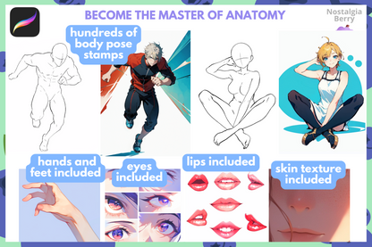 Ultimate Anime and Manga Brush Bundle 3500 Procreate Brushes - Cozy Brushery