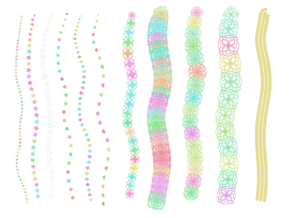 Procreate Anime Brushes for Party Confetti Celebration - Cozy Brushery