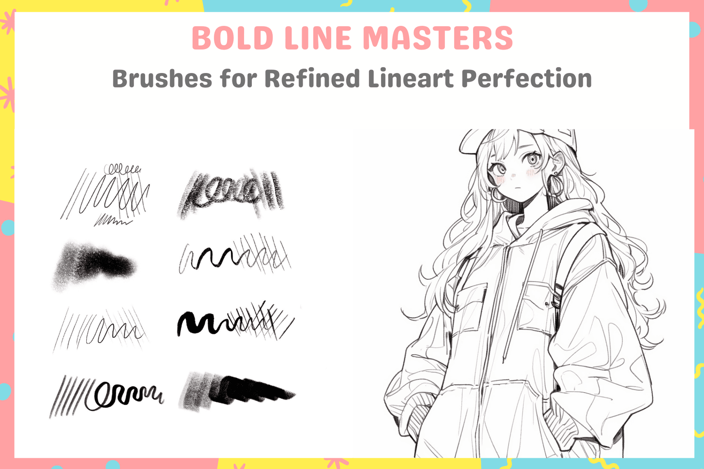 Procreate LineArt Legends: 8 Free Precise Inking Brushes for Flawless Outlines - Cozy Brushery