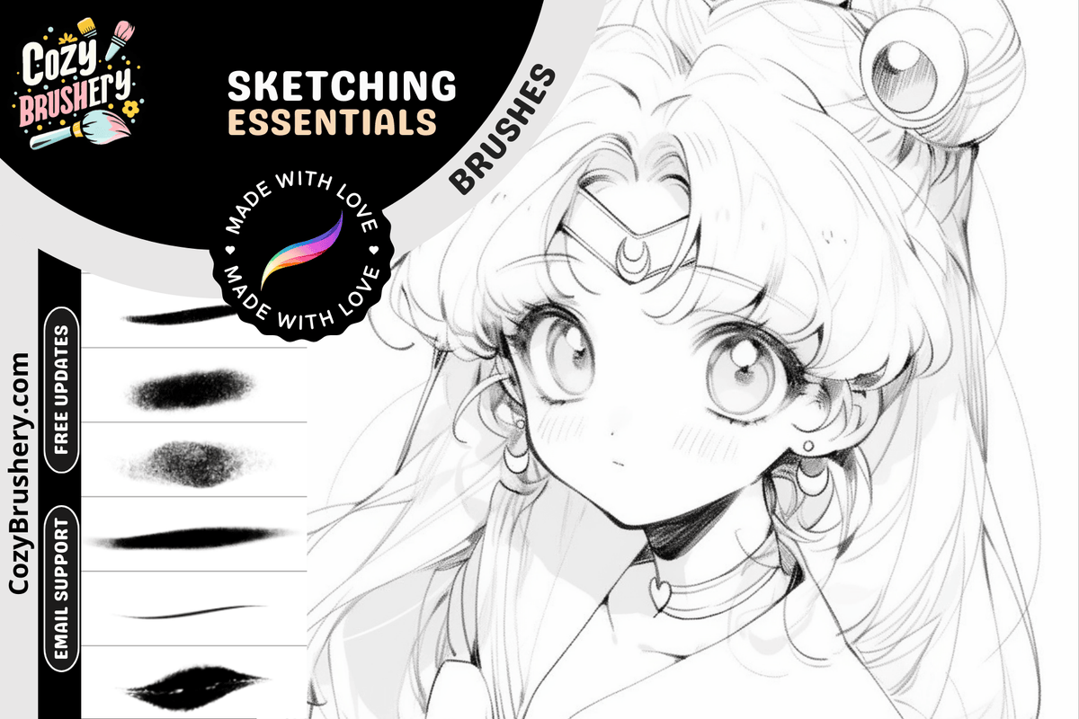 Procreate Sketching Sensations: 8 Free Dynamic Brushes for Artistic Mastery - Cozy Brushery